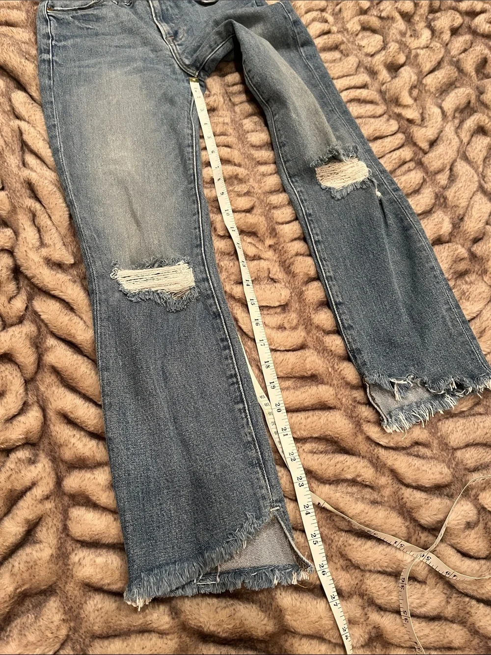 FRAME Le High Straight Leg Released Hem Crop Jeans - Picture 7 of 10